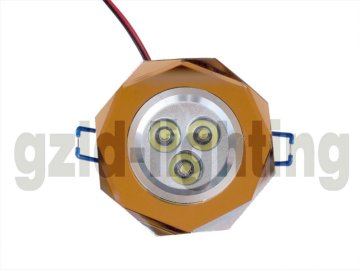 Crystal Waterproof led recessed glass downlights 3W
