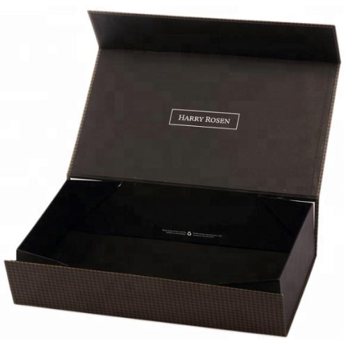 Custom logo black luxury decorative cardboard cosmetic box