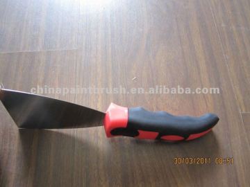 Putty knife with soft handle