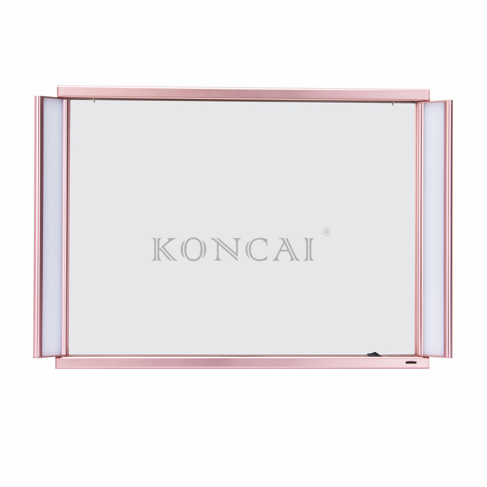 Aluminum Pink Makeup Mirror