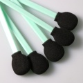 Black Big Round Head Cleanroom Foam Tip Swab