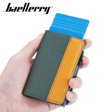 Unisex Pop-Up RFID Short Automatic Card Holder Wallet: Stylish and Secure