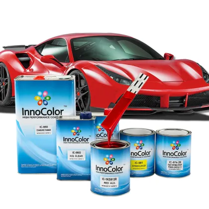 Radiant Red Chemical Resistant Metallic Car Paint Colors