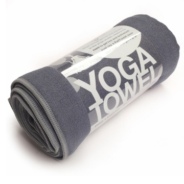 Serviette de tapis de yoga chaud antidérapant avec des points de silicium