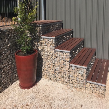 Sistemas flexíveis de caixa gabion para suporte de parede eficaz