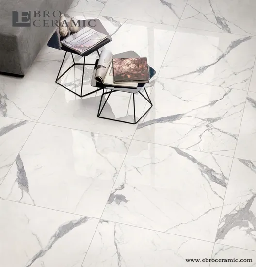 Big Size Carrara White Polished Tiles for Hall and Living Room