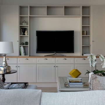 Wooden TV Cabinet Set for Modern Living Room Furniture