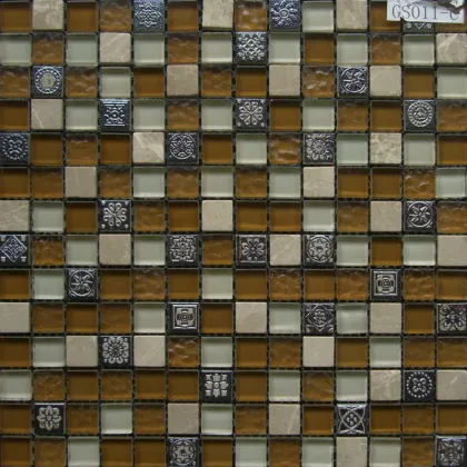 Glass Mosaic+Glass Pattern Mosaic Manufacture GS011-C