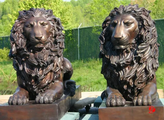 bronze life size high quality lion statues
