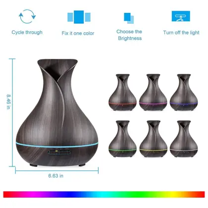 400ml Top Rated Ultrasonic Rose Essential Oil Diffusers