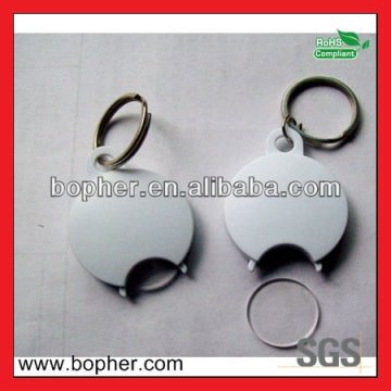 hot sale plastic keychain for coins