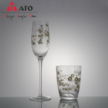 ATO Fancy Champagne wine glasses goblet tumbler set