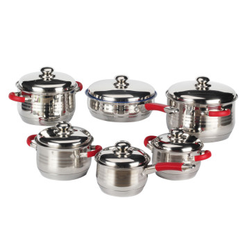 Zwölf Stücke Edelstahl -Pot &amp; Pfanne Sets