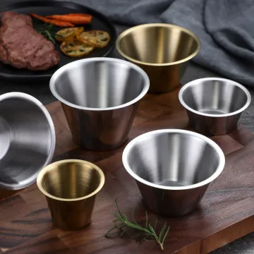 304 Stainless Steel Sauce Dish for Tomato Salad, Sushi, and Appetizers