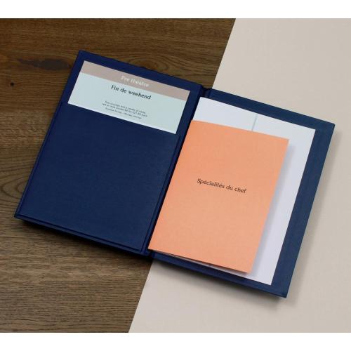 Food a4 paper custom menu covers for restaurant