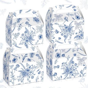 Blue Bridal Shower Party Favor Boxes - 12pcs Something Blue Candy Boxes