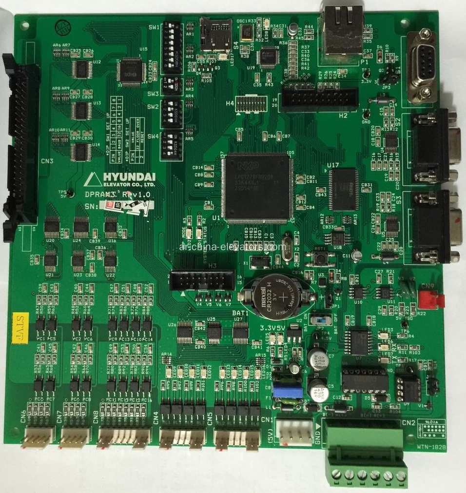 DPRAM3 Rev1.0 PCB Assy لمصاعد Hyundai WTN-1828