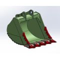 Тяжелый траншейный ковш для 65-тонного экскаватора