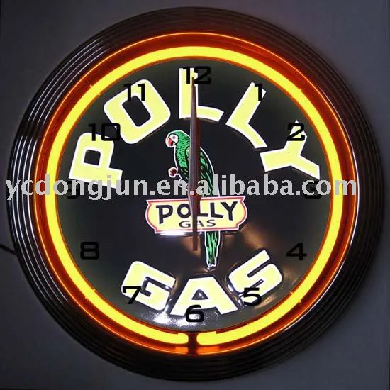 15 inch neon clock
