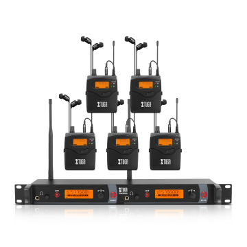 Professionelles drahtloses In-Ear-Monitor-System mit Sender, Empfänger und Clip für Studio
