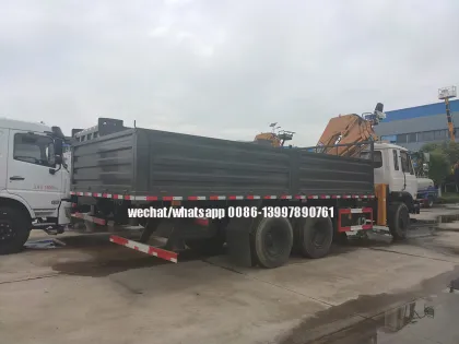 Dongfeng Dump Truck with Articulated 6.3Tons XCMG Crane