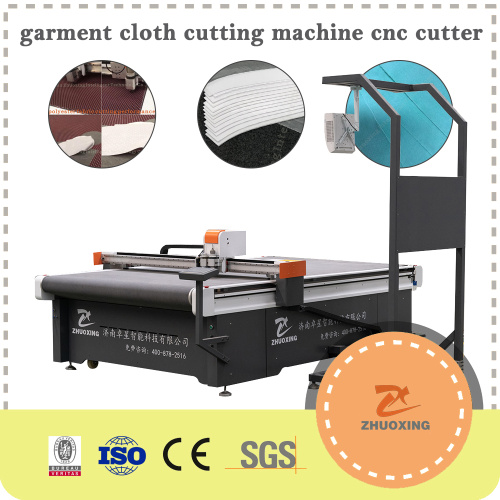 Industrie du vêtement de machine de découpe CNC de tissu