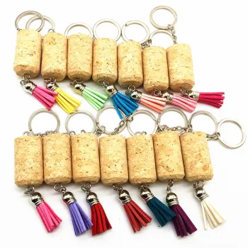 Cork Screw Wine Stopper with Champagne Bottle Opener and Black Float Keychain