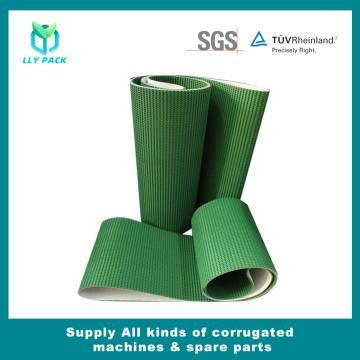 Green PVC Corrugated Cardboard Conveyor Belt