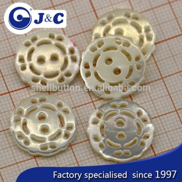 bespoke shape trocas shell buttons for fashion dress show