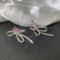 Pink Micro Set Zircon Earrings