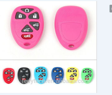 color key shell case cover blank fob in pink yellow blue red 5+panic buttons