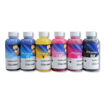 Subbank Wholesale Best Price Heat Transfer Sublimation Dye Ink 100ml 6 Color Pack