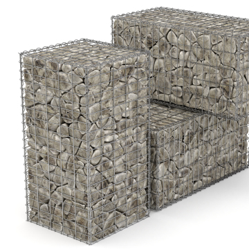 Landschaftsgestaltung Gabion -Käfige und Steingabion -Stützmauern