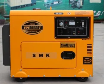 5KVA silent portable diesel generator set