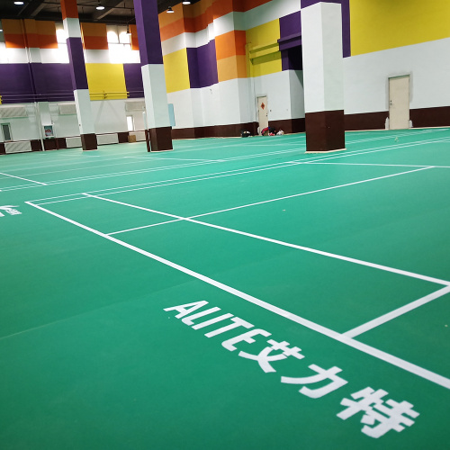 la concorrenza professionale usa il campo da badminton in PVC