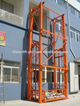 Warehouse hydraulic cargo lift/ electric lift ladder