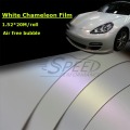 Film d&#39;emballage de voiture irisé blanc caméléon blanc