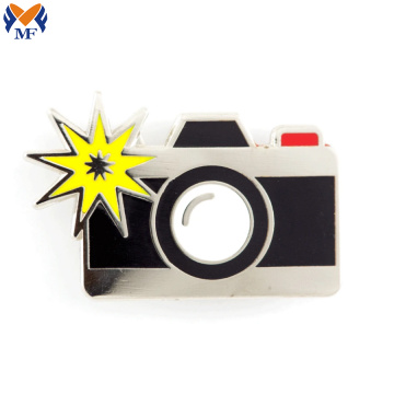 Metal Custom Bon Voyage Camera Flash Pin