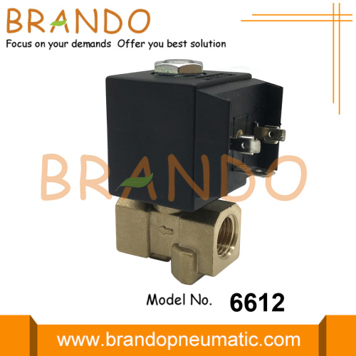 6612 Valvola del solenoide in ottone di tipo ceme 1/4 &#39;&#39; 24VDC