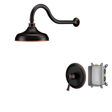 Oil Rubbed Bronze Shower Faucet With Rain Head