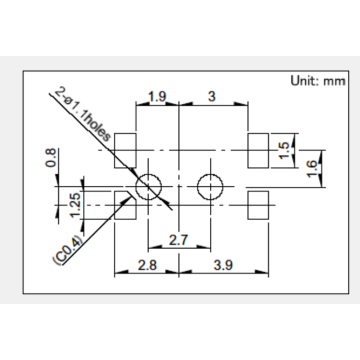 Thin 3-direction action type Detection switch