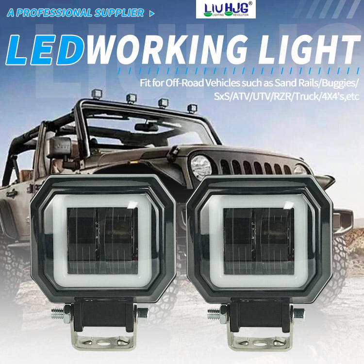 4X4Led Off Road Fog Light For Motorcycle Trucks