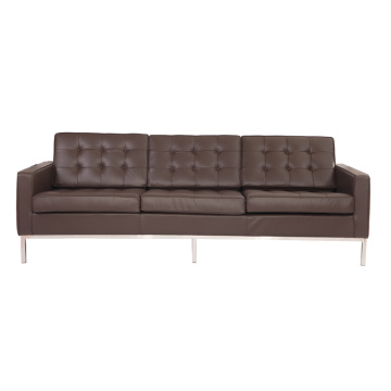 Replica leather knoll sofa 3 seater