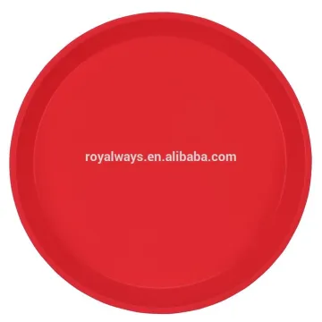 FDA/SGS approval round plastic non-slip serving tray
