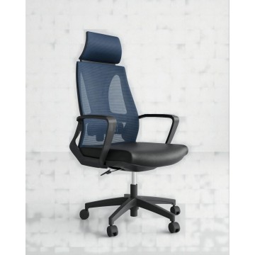 Kerusi pejabat ergonomik moden dengan headrest