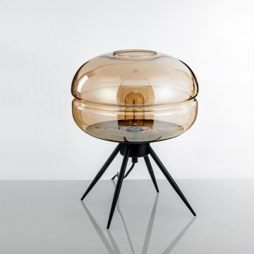 Lampada da tavolo in vetro designer nordico diretto di fabbrica per soggiorno e camera da letto
