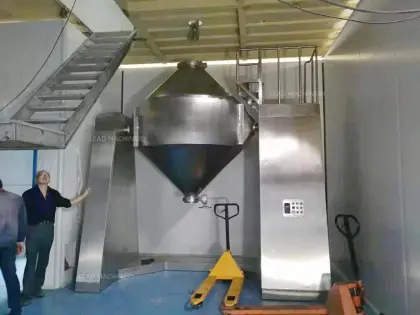 GMP standard pharmaceutical power double cone blender mixer