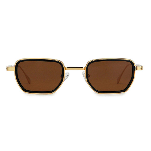 Vintage Square Metal Polarized Sunglasses Manufacture Shenzhen