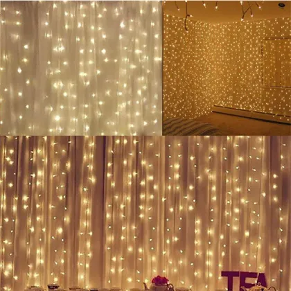LED Window Star Curtain String Light