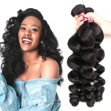 Msbeauty Cheap Wholesale Unprocessed Raw Brazilian Virgin Human Hair Loose Wave Hair Extension  Remy Hair